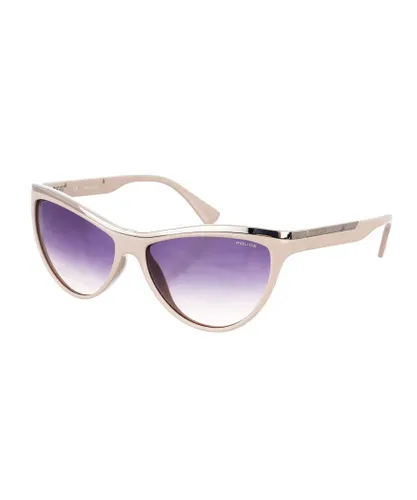 Police S1808 WoMens oval-shaped acetate sunglasses - Lilac - One