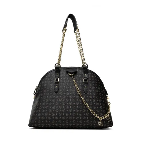 Pollini , Stylish Weekend Bag ,Black female, Sizes: ONE SIZE