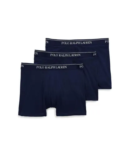 Polo Ralph Lauren 3 Pack Mens Boxer Briefs - Navy Fabric