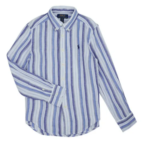 Polo Ralph Lauren  322902178005  boys's Children's Long sleeved Shirt in Blue