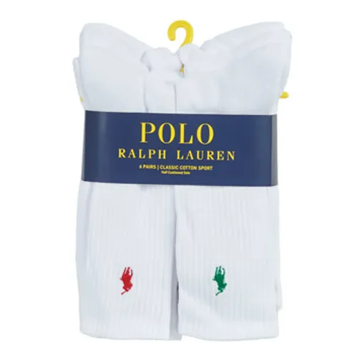 Polo Ralph Lauren  ASX110 6 PACK COTTON  men's Sports socks in White
