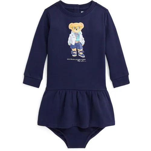 Polo Ralph Lauren Bear Dress Babies - Blue