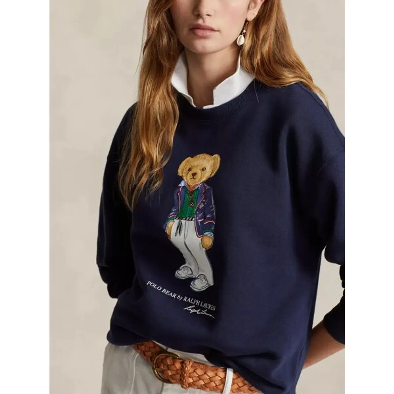 Polo Ralph Lauren Bear Graphic Sweatshirt, Navy - Navy - Female