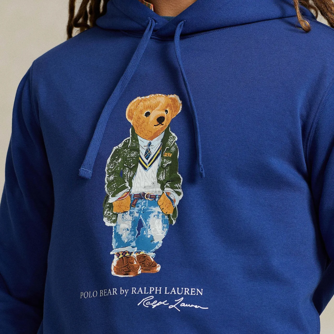 Polo Ralph Lauren Bear Logo-Print Cotton-Jersey Hoodie