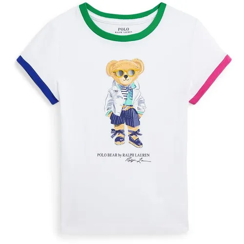 Polo Ralph Lauren Bear T Shirt Juniors - White