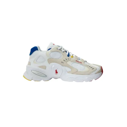 Polo Ralph Lauren , Beige Modern Sneaker with Colorful Details ,Multicolor male, Sizes: