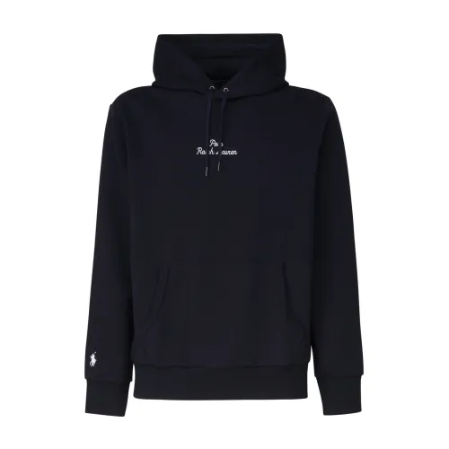 Polo Ralph Lauren , Black Logo Embroidered Sweatshirt ,Black male, Sizes: