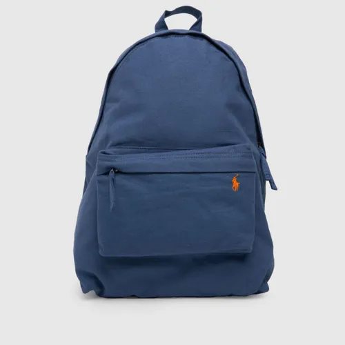 Polo Ralph Lauren Blue Canvas Backpack, Size: One Size