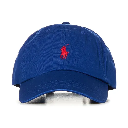 Polo Ralph Lauren , Blue Polo Hat with Adjustable Strap ,Blue female, Sizes: ONE