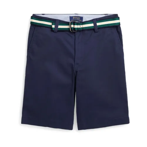 Polo Ralph Lauren , Blue Shorts with Polo Pony Motif ,Blue male, Sizes: