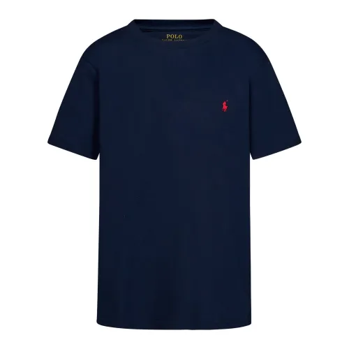 Polo Ralph Lauren , Blue T-shirts and Polos with Pony Embroidery ,Blue male, Sizes: