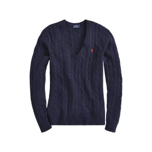 Polo Ralph Lauren , Cashmere V-Neck Sweater ,Blue female, Sizes: