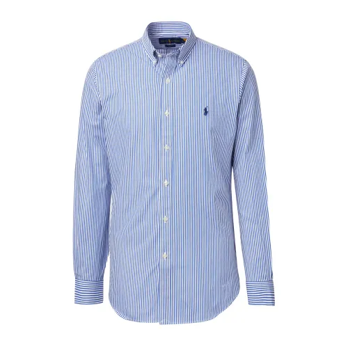 Polo Ralph Lauren , Casual Stretch Cotton Shirt ,Blue male, Sizes: