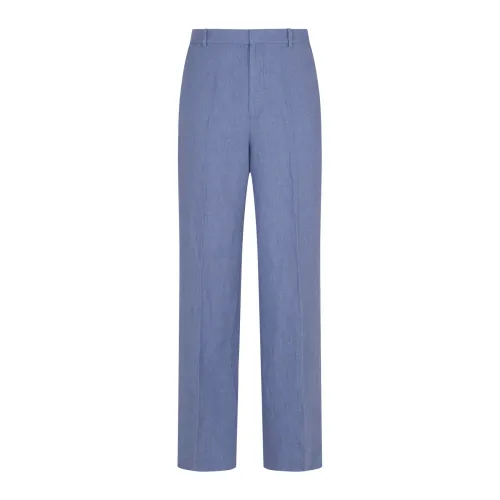 Polo Ralph Lauren , Classic Flat Front Trousers ,Blue female, Sizes: