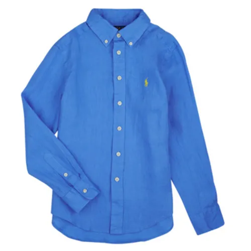 Polo Ralph Lauren  CLBDPPC-SHIRTS-SPORT SHIRT  boys's Children's Long sleeved Shirt in Blue