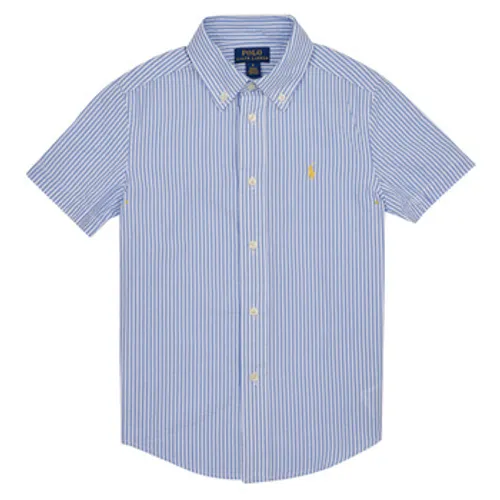 Polo Ralph Lauren  CLBDPPCSS-SHIRTS-SPORT SHIRT  boys's Children's Short sleeved Shirt in Blue