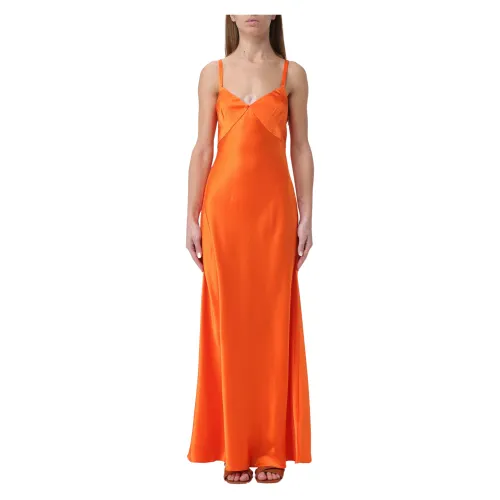 Polo Ralph Lauren , Cocktail Dress - Abito ,Orange female, Sizes: