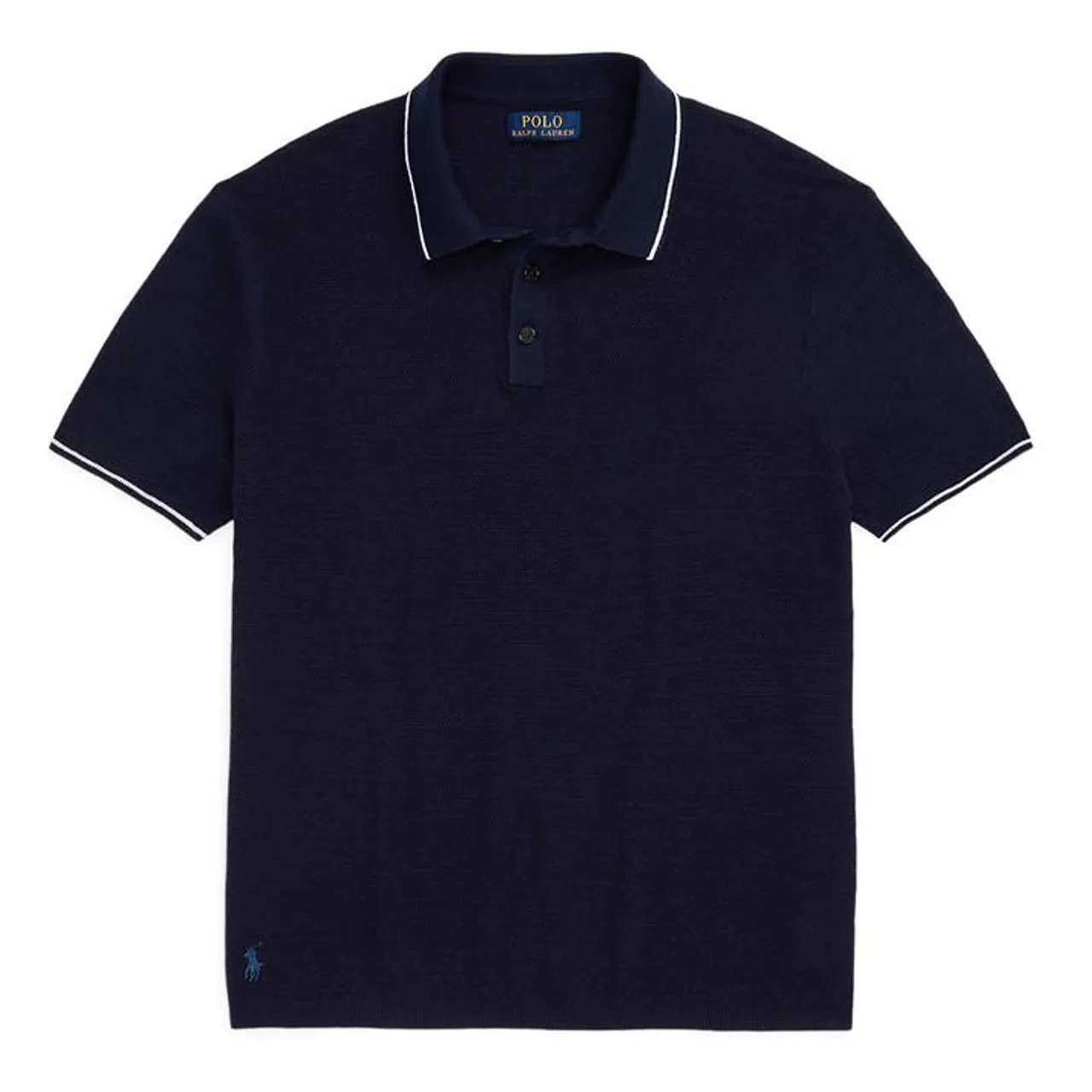 Polo Ralph Lauren Cotton Linen Polo Shirt - Blue