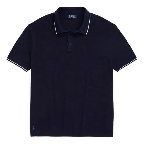 Polo Ralph Lauren Cotton Linen Polo Shirt - Blue