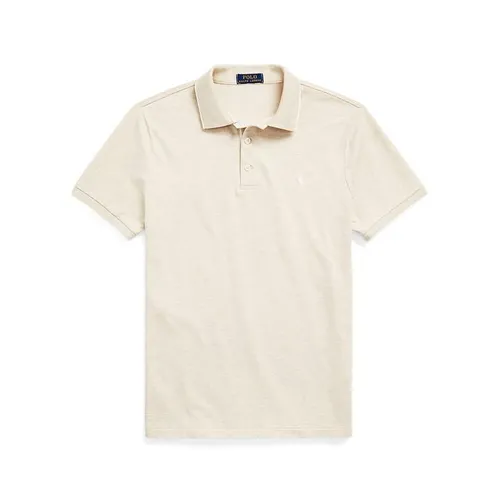 Polo Ralph Lauren Cotton Ribbed Polo Shirt - Beige