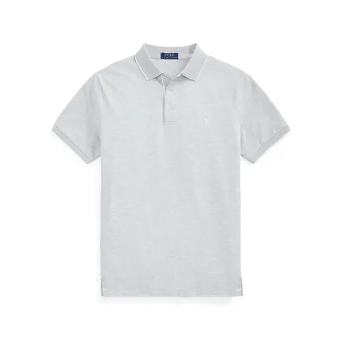 Polo Ralph Lauren Cotton Ribbed Polo Shirt - Grey