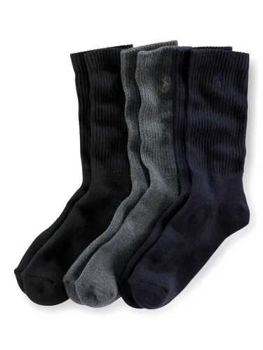 Polo Ralph Lauren Cotton Rich Socks, Pack of 3, One
