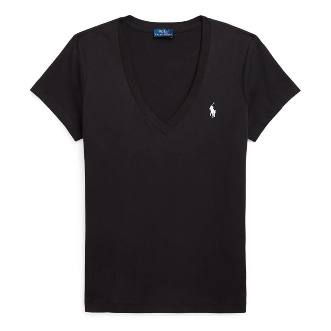 Polo Ralph Lauren Cotton Short Sleeve V Neck T Shirt - Black