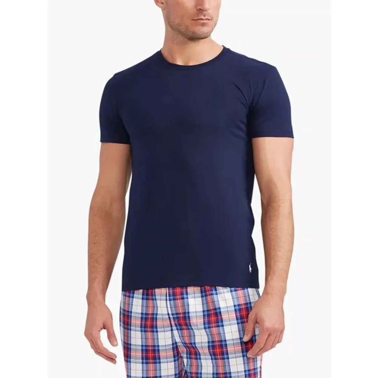 Polo Ralph Lauren Cotton Slim Fit Crew Neck Lounge T-Shirt, Pack of 3 - Multi - Male
