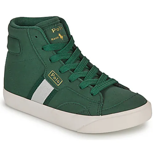Polo Ralph Lauren  COURT MID  boys's Children's Shoes (High-top Trainers) in Green