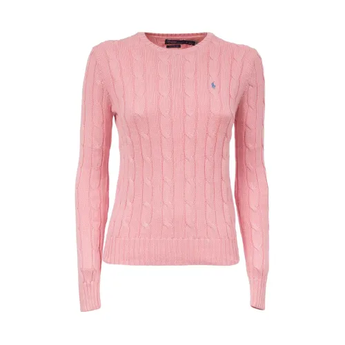 Polo Ralph Lauren , Cozy and Stylish Round Neck Knit ,Pink female, Sizes: