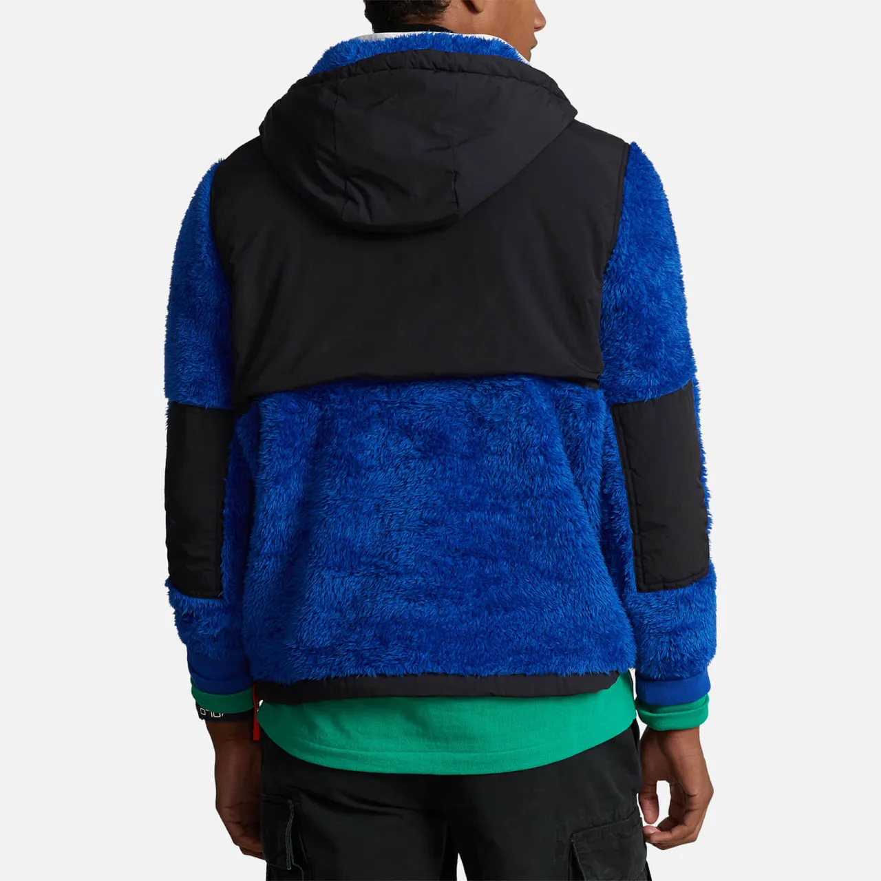 Polo Ralph Lauren Fleece and Nylon Half-Zip Jacket