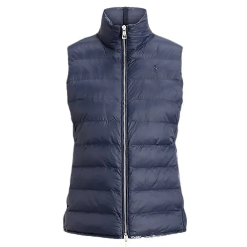 Polo Ralph Lauren , Foldable Water-Repellent Quilted Vest ,Blue female, Sizes: