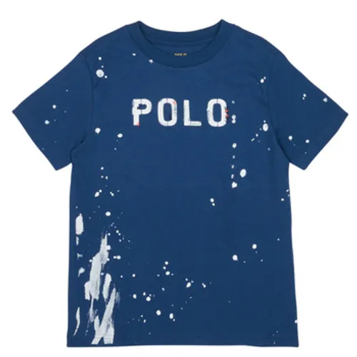 Polo Ralph Lauren  GRAPHIC TEE2-KNIT SHIRTS-T-SHIRT  boys's Children's T shirt in Marine