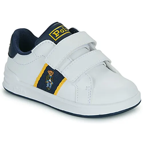 Polo Ralph Lauren  HERITAGE COURT BEAR EZ  boys's Children's Shoes (Trainers) in White