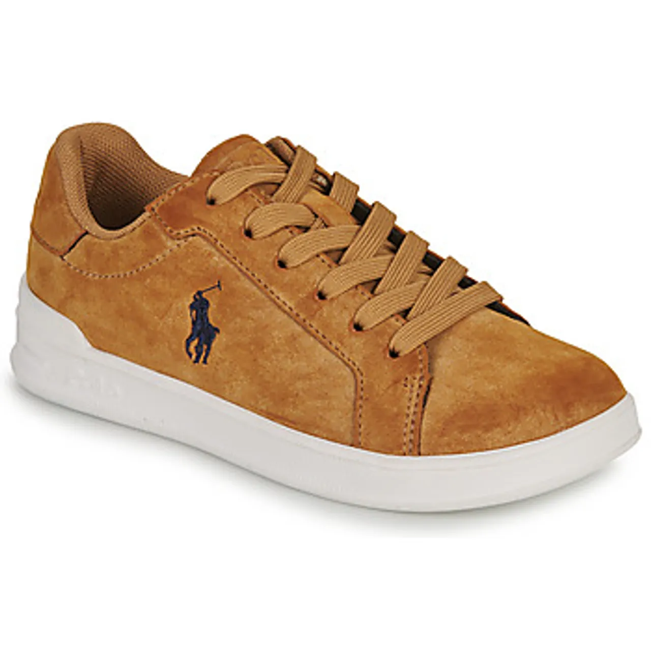 Polo Ralph Lauren  HERITAGE COURT II  boys's Children's Shoes (Trainers) in Brown
