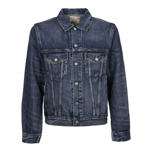 Polo Ralph Lauren , Icon Trucker Denim Jacket ,Blue male, Sizes: