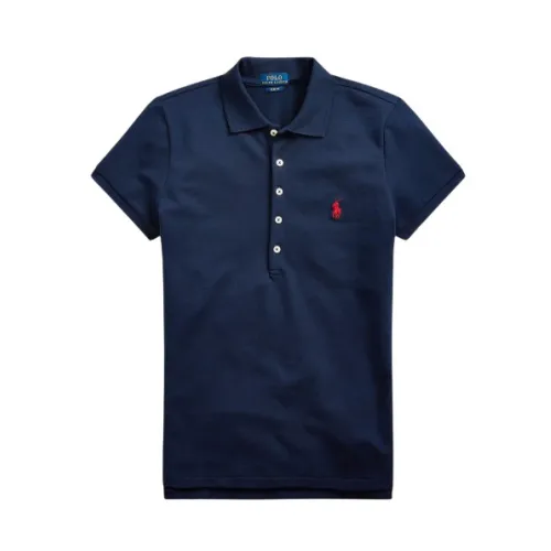 Polo Ralph Lauren , Julie Slim Fit Polo Shirt ,Blue female, Sizes: