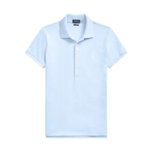 Polo Ralph Lauren , Julie Slim Fit Short Sleeve Polo ,Blue female, Sizes: