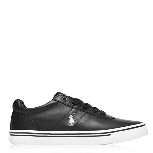 POLO RALPH LAUREN Leather Hanford Low Top Trainers - Black