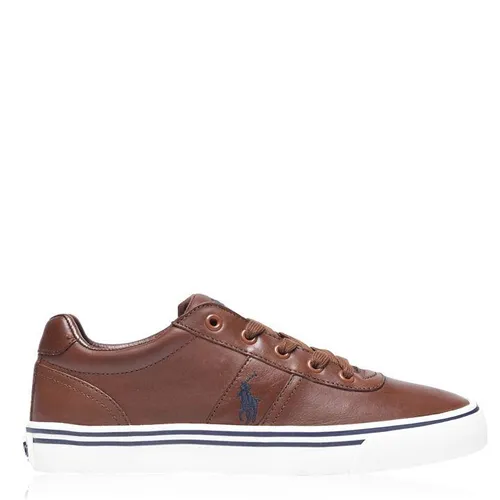 POLO RALPH LAUREN Leather Hanford Low Top Trainers - Brown