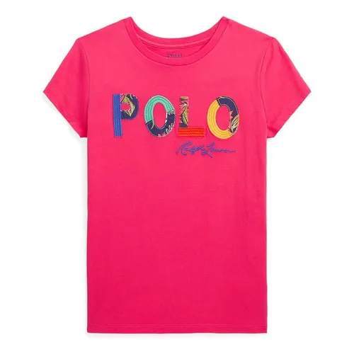 Polo Ralph Lauren Logo Cotton Jersey T-shirt Junior - Pink