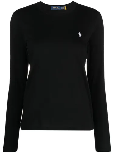 Polo Ralph Lauren logo-embroidered cotton T-shirt - Black