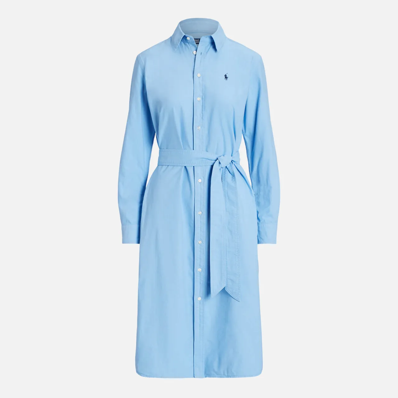 Polo Ralph Lauren Long Sleeve Cotton-Poplin Shirt Dress