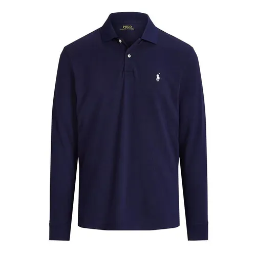 Polo Ralph Lauren Long Sleeved Stretch Polo Shirt - Blue