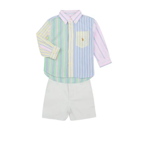 Polo Ralph Lauren  LS BD SHRT S-SETS-SHORT SET  boys's Sets & Outfits in Multicolour