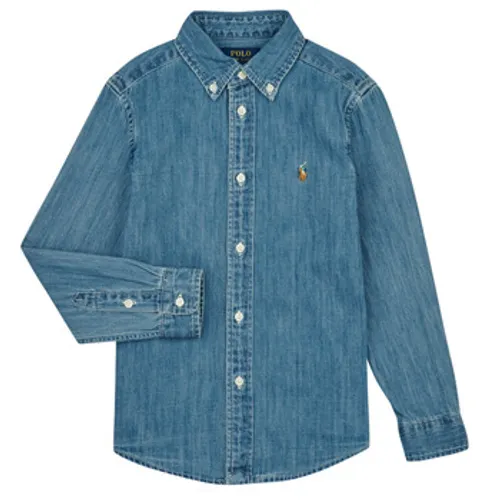 Polo Ralph Lauren  LS BD-TOPS-SHIRT  boys's Children's Long sleeved Shirt in Blue
