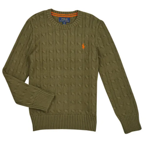 Polo Ralph Lauren  LS CABLE CN-TOPS-SWEATER  boys's Children's sweater in Kaki
