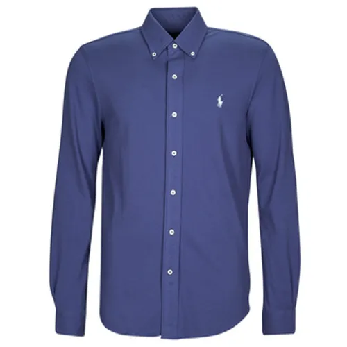 Polo Ralph Lauren  LSFBBDM5-LONG SLEEVE-KNIT  men's Long sleeved Shirt in Blue