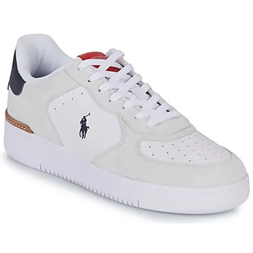 Polo Ralph Lauren  MASTERS CRT-SNEAKERS-LOW TOP LACE  women's Shoes (Trainers) in White