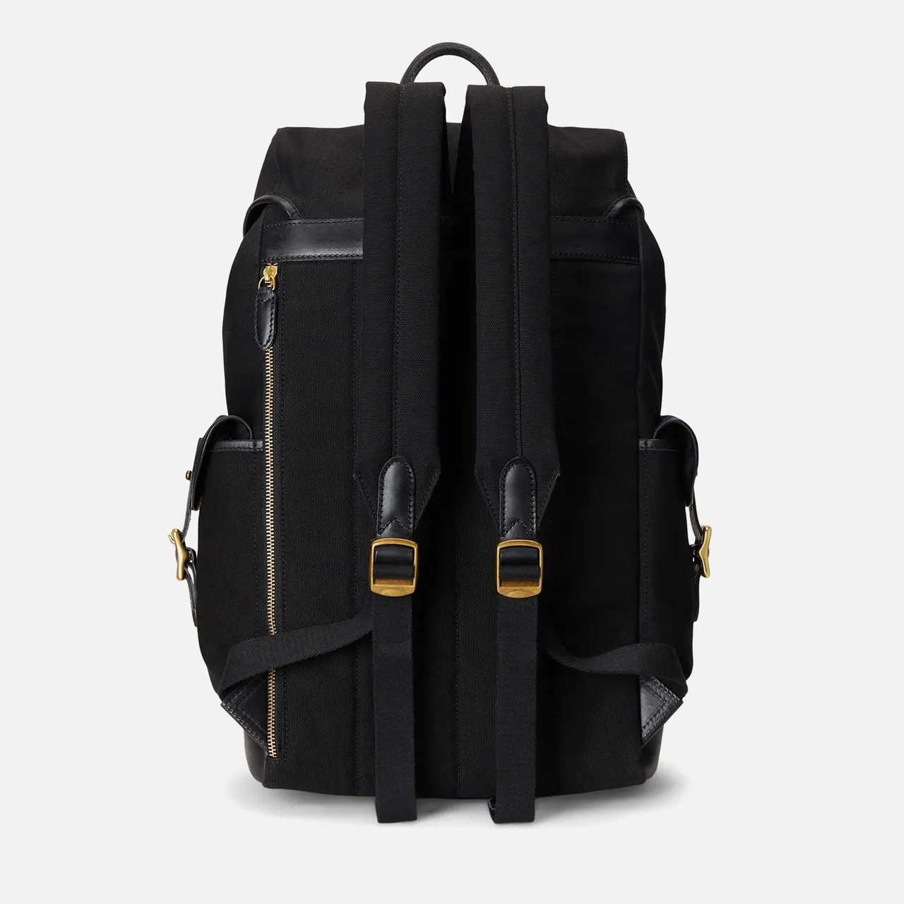 Polo Ralph Lauren Medium Canvas & Leather Flap Backpack